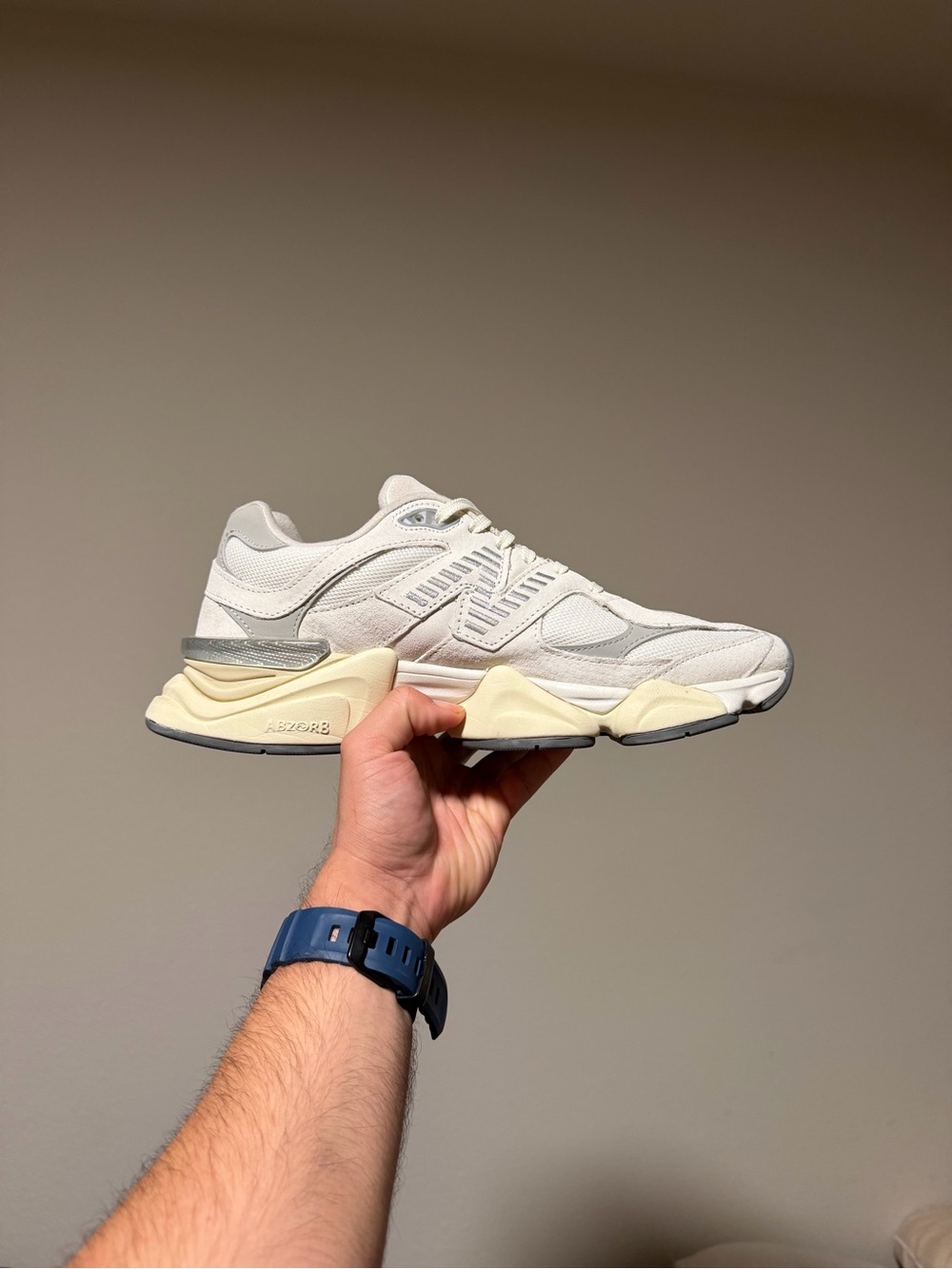New Balance 9060 ‘Sea Salt White’ Men’s Low Top Suede Sneakers U9060ECA